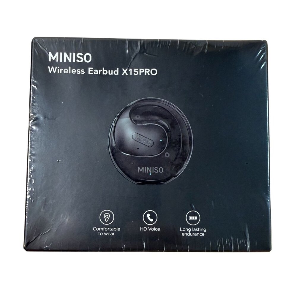 Miniso Wireless Earbud X15PRO HD Voice Long-Lasting Endurance - Black